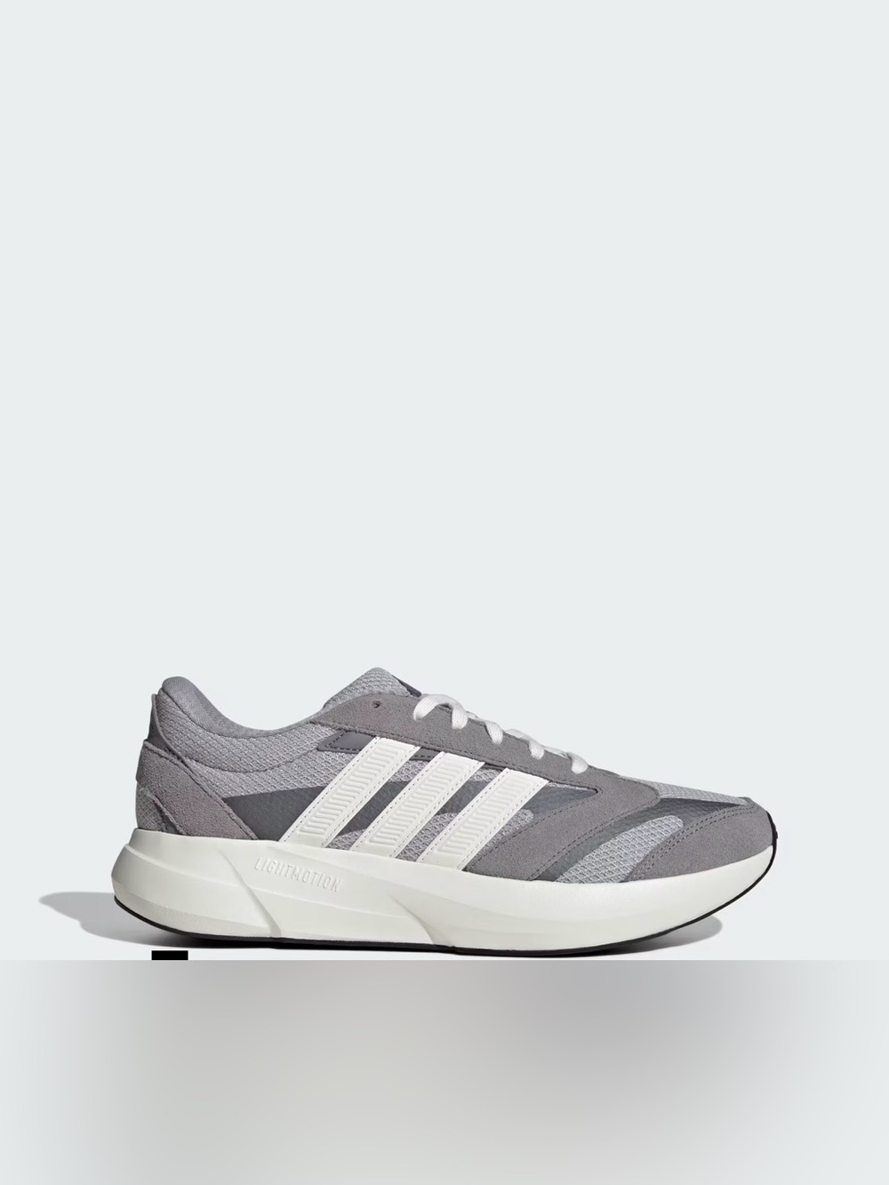 adidas Men’s Grey and White Running Sneaker